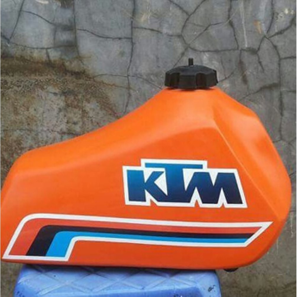 tangki jadul ktm bahan fiber dan plat besi top markotop