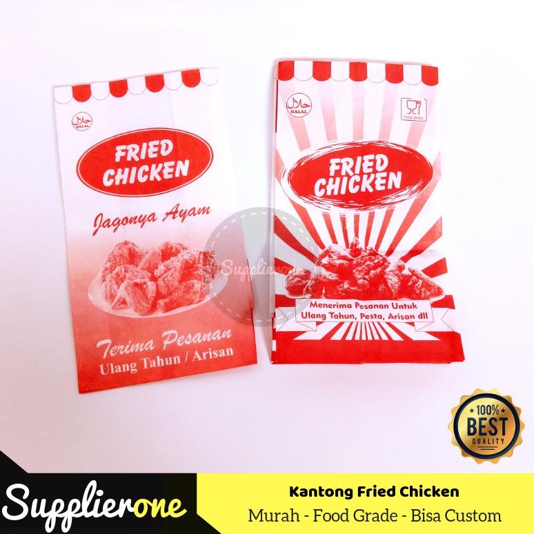 Kantong Fried Chicken , Kemasan Fried chicken, Kantong Kertas Fried Chicken, Bungkus Fried chicken