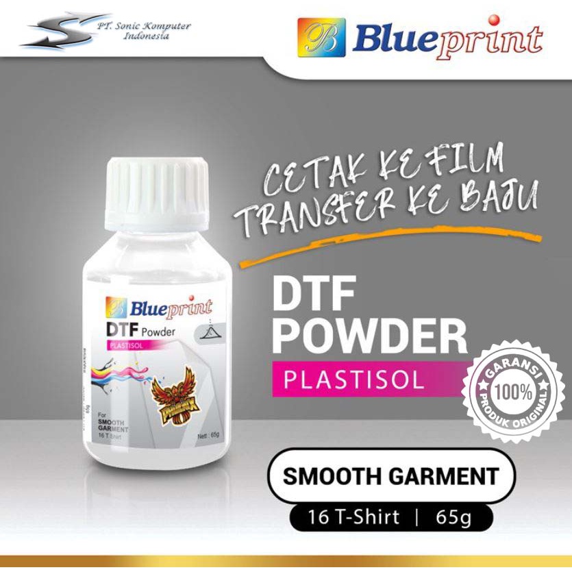 Bubuk Sablon DTF Printing / DTF Powder BLUEPRINT 65 Gram