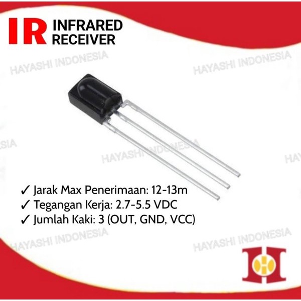 IR Infrared Receiver Universal Sensor Penerima Cahaya Infra Red Merah - 10pcs