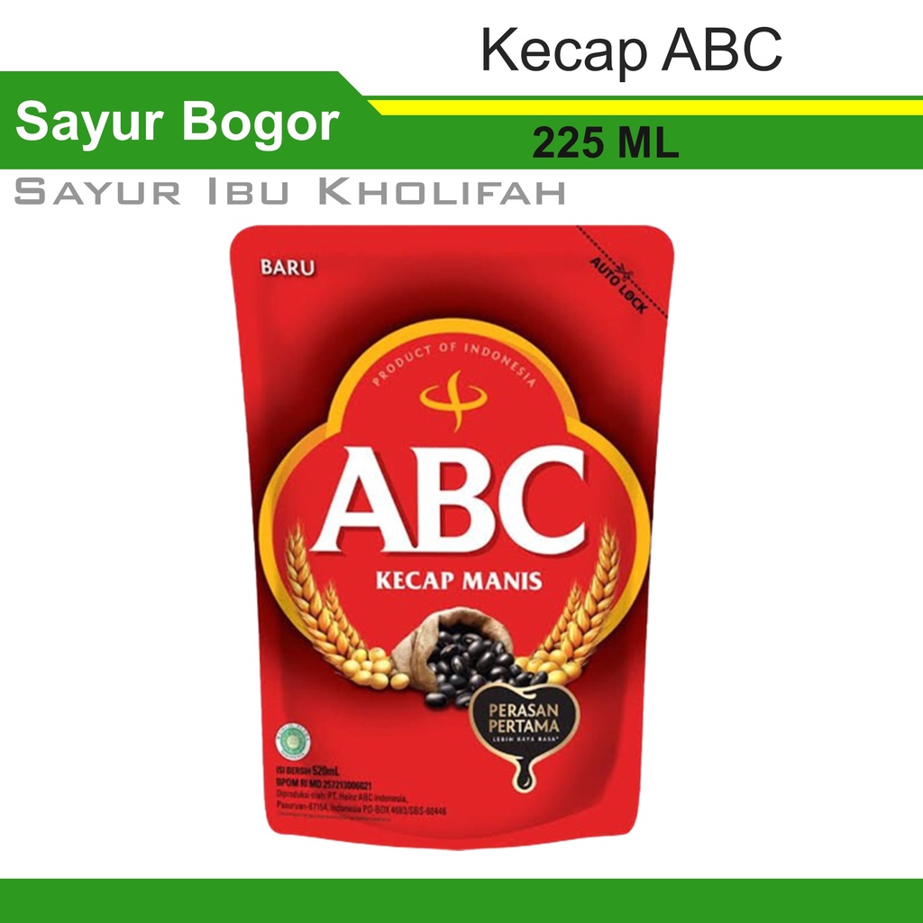 

Kecap Manis Abc Refil 225 ml Bahan Pokok Sembako Murah Bogor