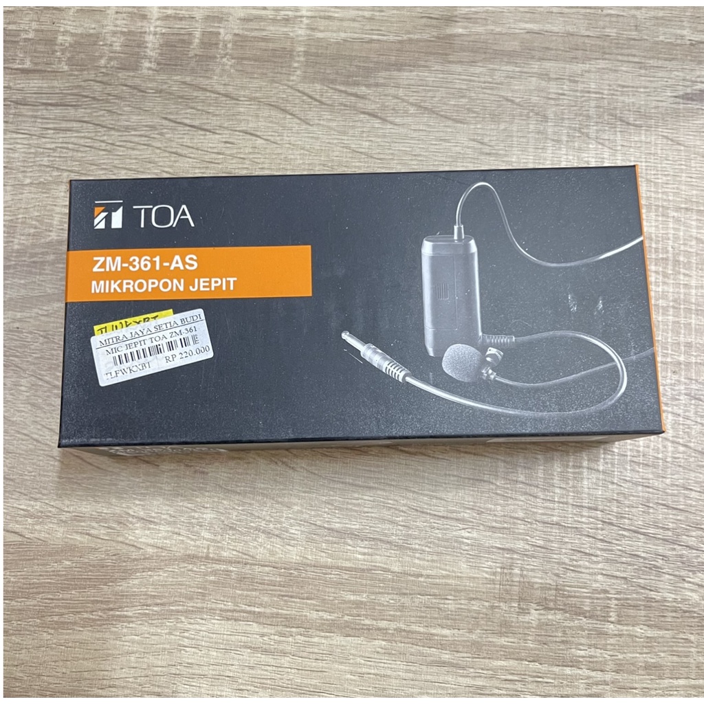 Mic Jepit TOA ZM 361 AS / Mik Jepit Baju / Mikropon Jepit