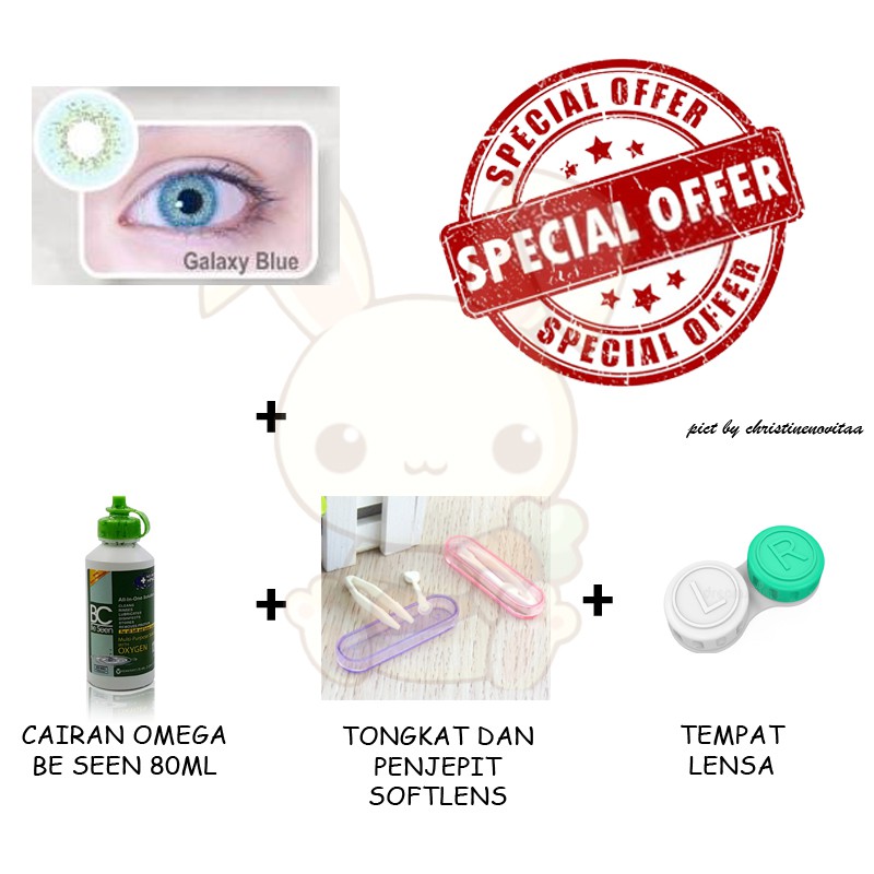 SOFTLENS CTK NEW MORE DUBAI NORMAL - 14.5MM - PAKET UNTUK PEMULA