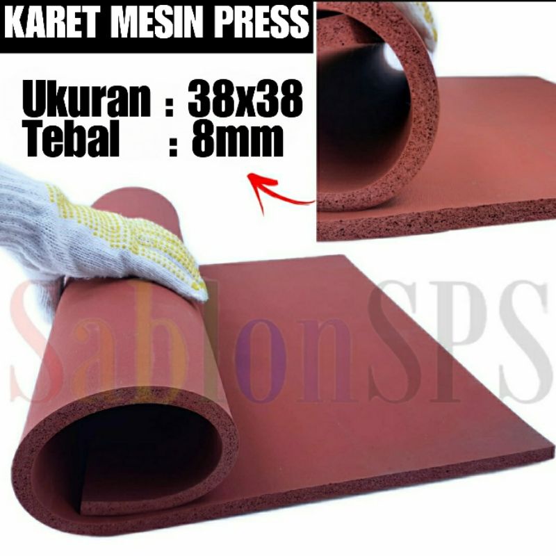 Karet Silikon Mesin Press Ukuran 38X38