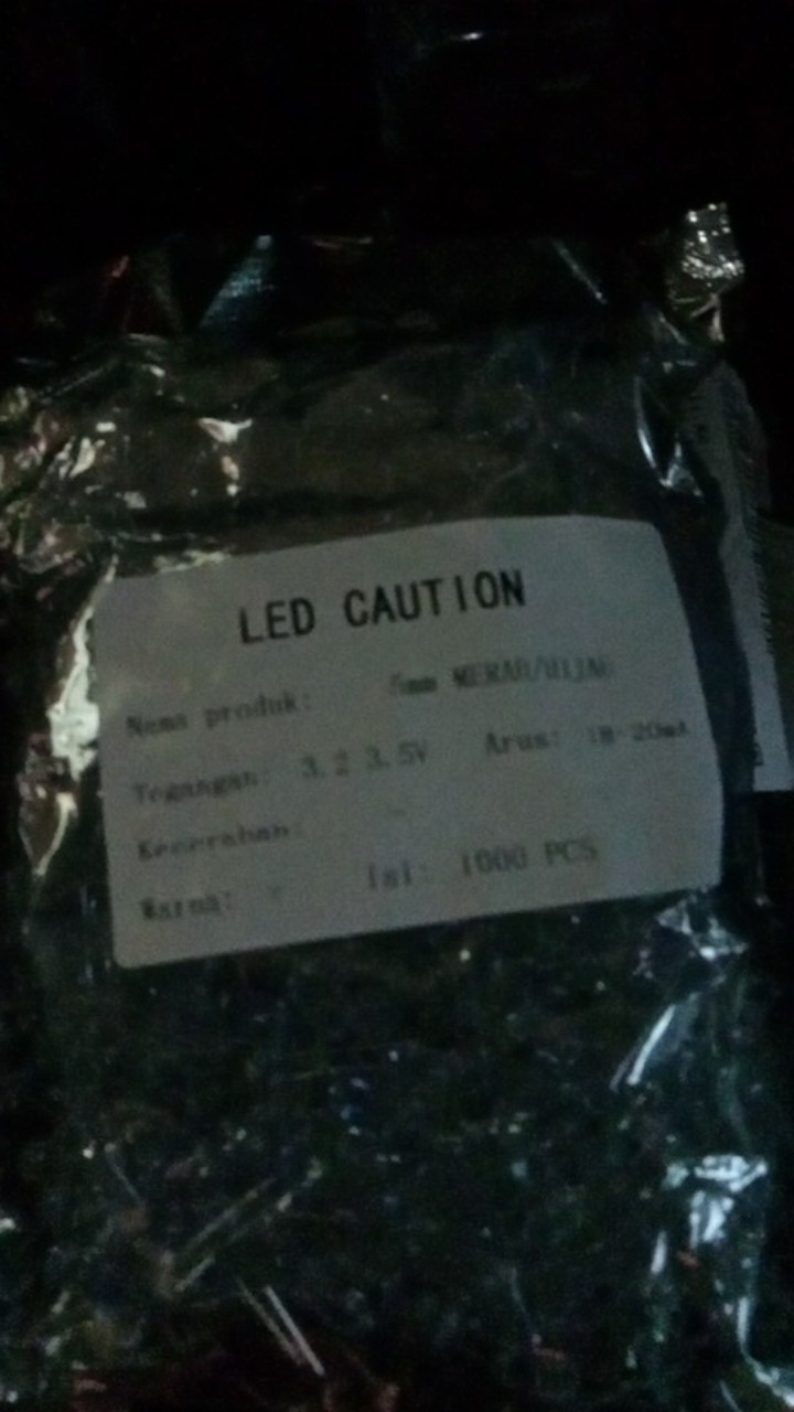 Spesial Led 5mm 2 Warna Merah Hijau 1000pcs Terjangkau