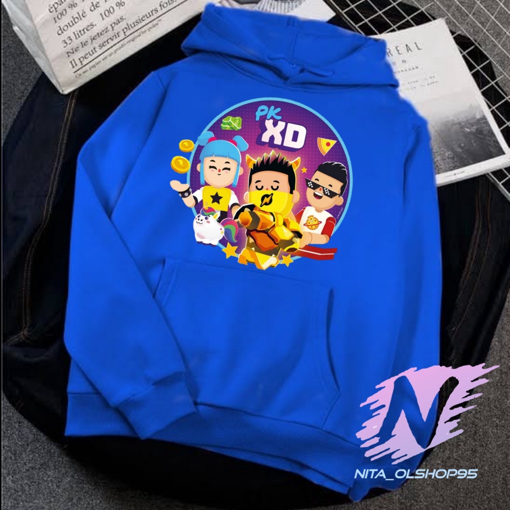 SWEATER PK XD ANAK HOODIE PKXD BERMAIN BERSAMA TEMAN