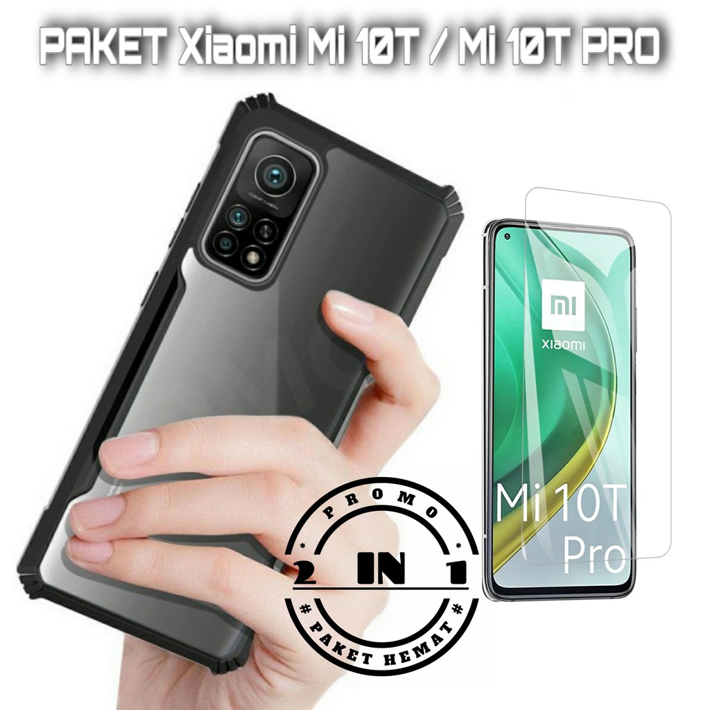 Hard Case Xiaomi Mi 10T PRO / Xiaomi Mi 10T Free Tempered Glass Clear Screen