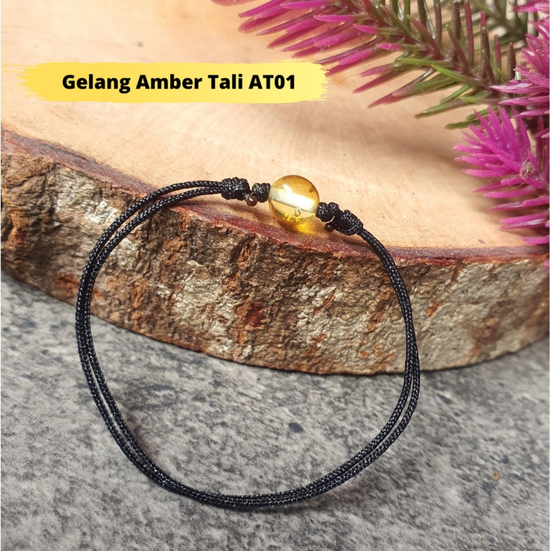 Gelang Amber Tali Anak dan Dewasa Adjustable AT01