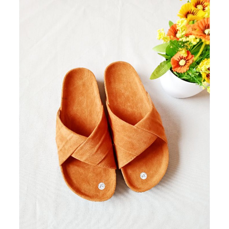 SB ~ LIPAT Sandal Birken Wanita Suede