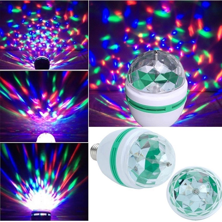 Lampu Disko Putar / Pesta Disco LED Warna Warni Karaoke Party Light