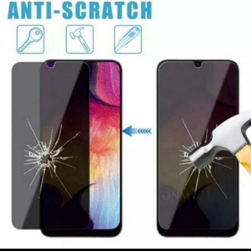 Vivo Y75 / Y75 Anti Gores Kaca Anti Spy Privacy Temper Glass Screen Guard Protector