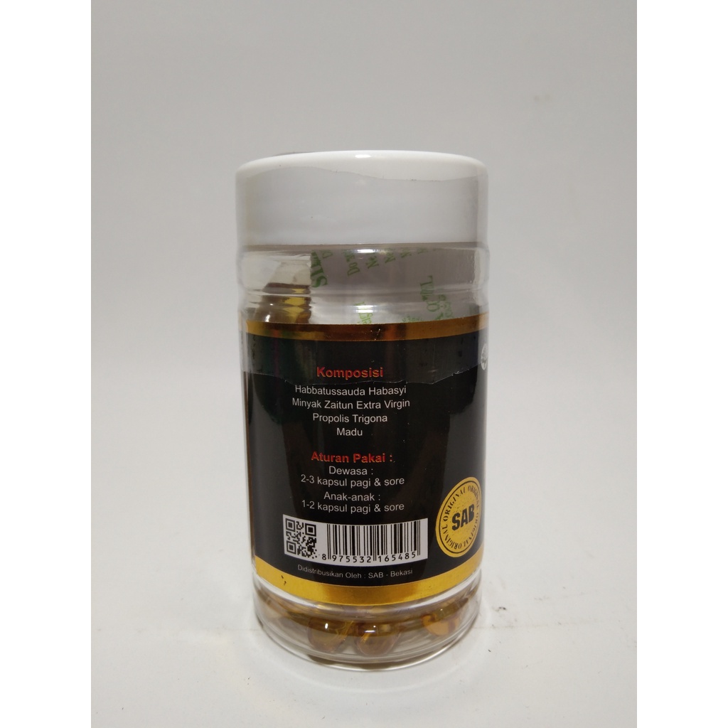 Habbatussauda extra Propolis Trigona  isi 60 kapsul