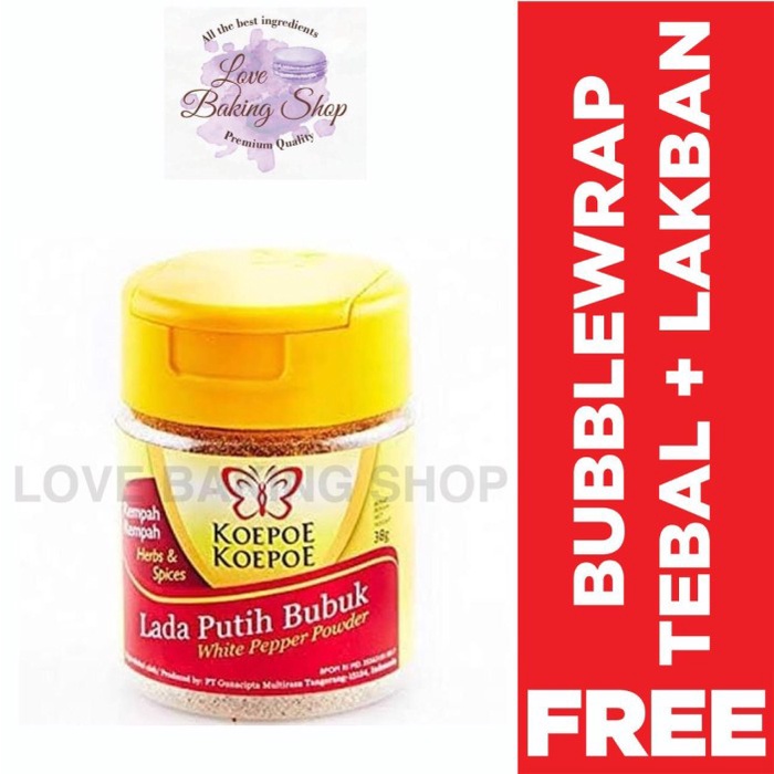 

LADA PUTIH BUBUK 85GR KOEPOE KOEPOE MERICA BUBUK PEPPER KUPU KUPU
