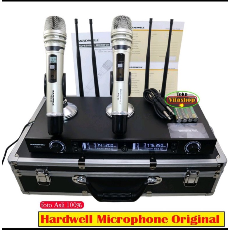 Mic Wireless Hardwell Pro 99 Original Microphone Wireless Kualitas Terbaik