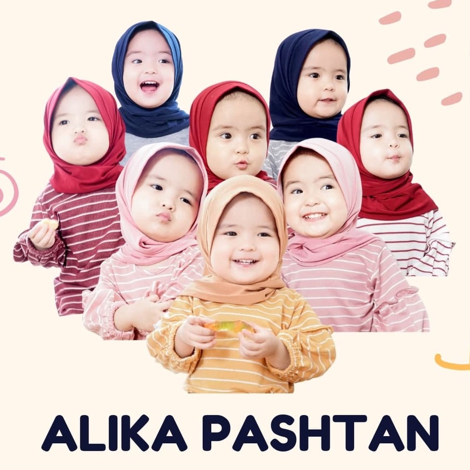 Jilbab Anak Bayi Perempuan Aiska Renda Manis Jersey Import Newborn 1 2 3 4 5 6 tahun / Jilbab Bayi Hijab Instant Lace Renda / Kerudung Anak /  Sabyan Hijab /  Pashmina Instan Anak