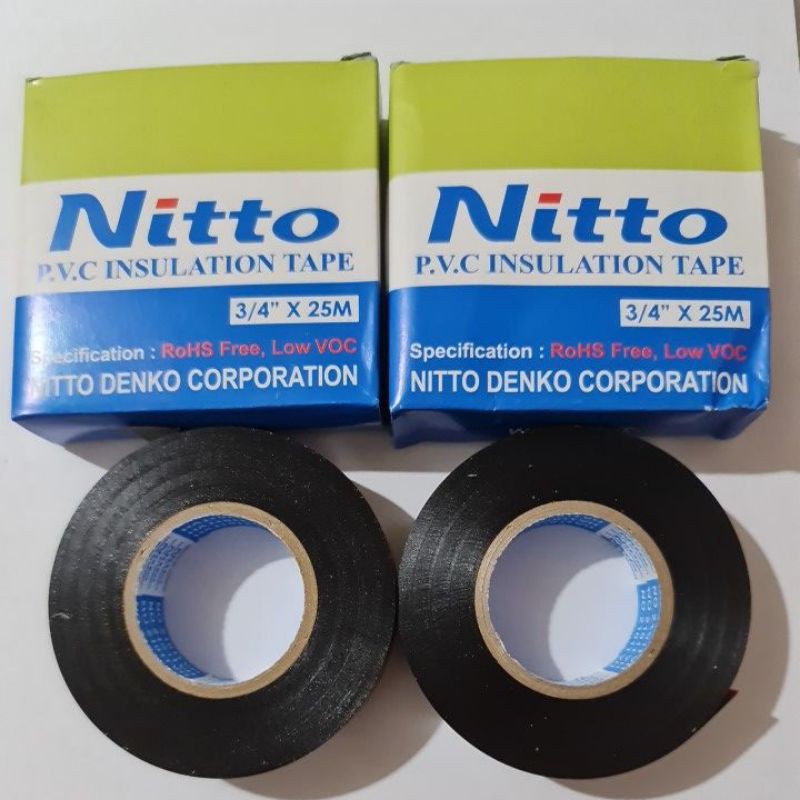 Isolasi/Lakban/Solatip Listrik Nitto 3/4 inch x 30 m