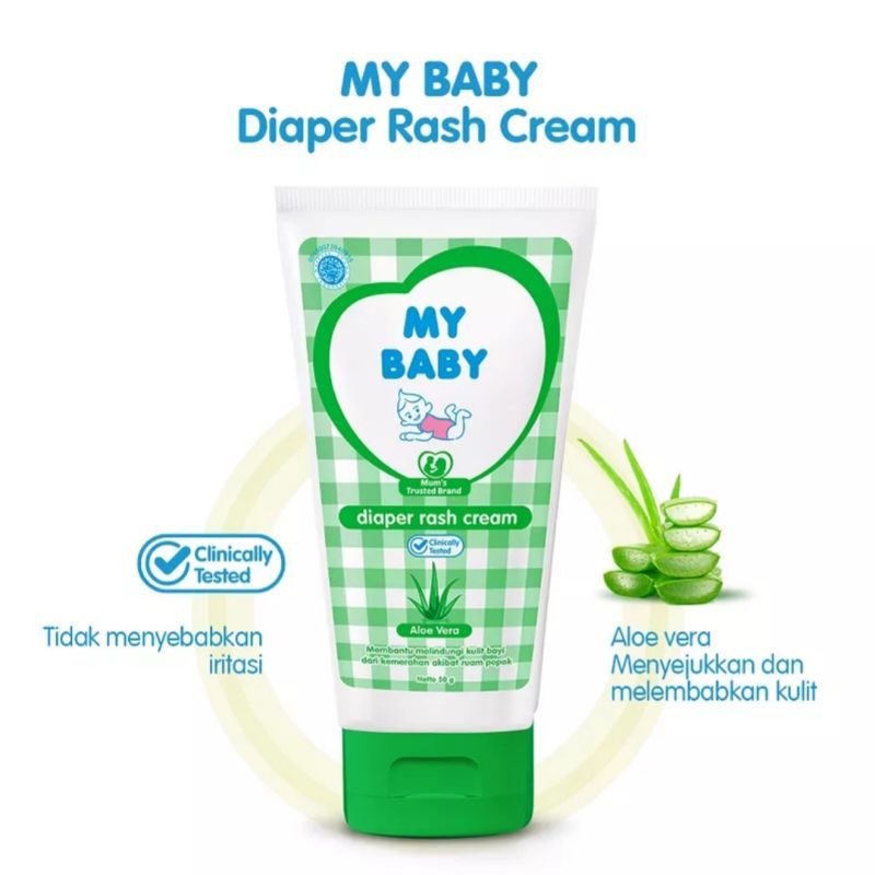 Krim Iritasi Krim ruam Popok / MY BABY Diaper Rash Cream 50gr