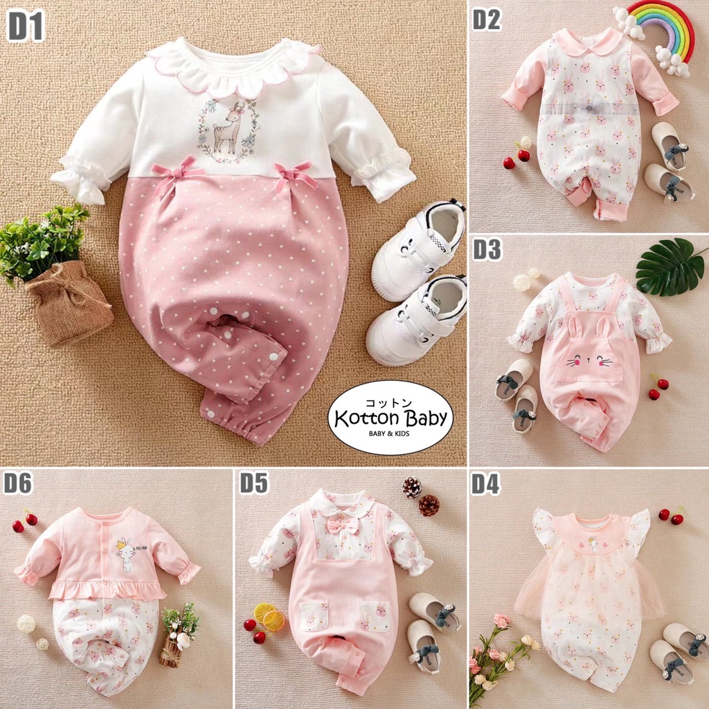 0-18bln PAKAIAN BAYI [Premium impor] BAJU ANAK JUMPER JUMPSUIT ROMPER PEREMPUAN catalog YY D