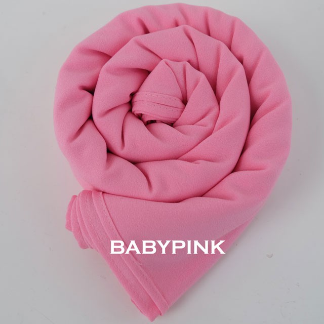 Jilbab Pashmina Sabyan - Kerudung Pasmina Diamond Italiano Pinggir NECI-SABYAN,babypink