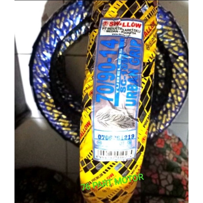 BAN TUBELESS MATIC SWALLOW UK 70/90 .14 FREE PENTIL