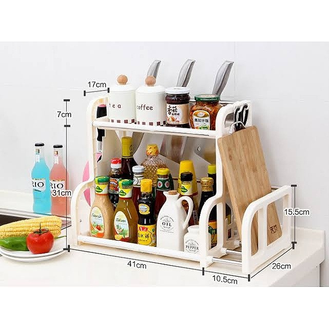 Rak dapur Serbaguna Tempat bumbu Bahan Alat Masak Pisau Kitchen spice Rack 7003/7004