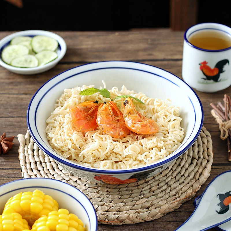 Mangkok Nasi Ayam Jago/Mangkok Nasi/Mangkok Bakso/Mangkok Keramik/Mangkok Mie Cap Ayam