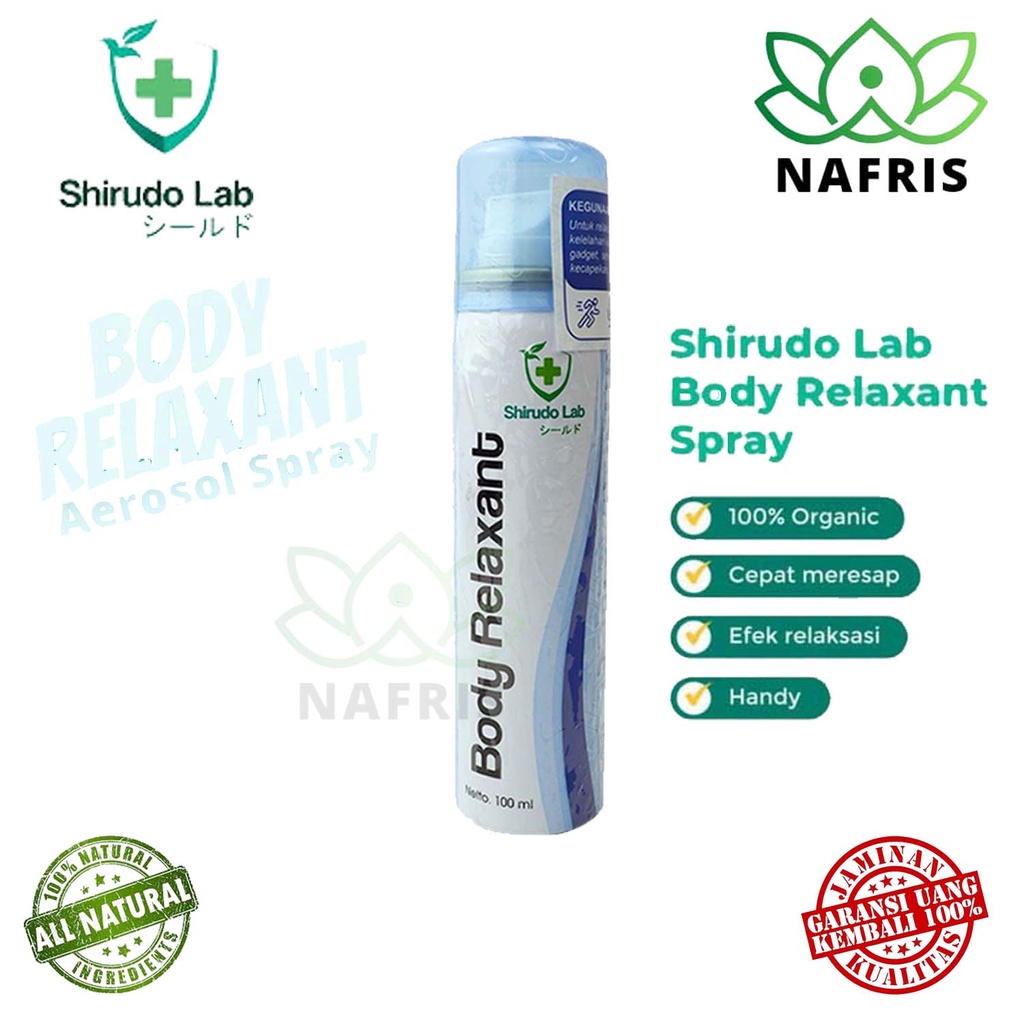 ♥️Nafris♥️Shirudo Body Relaxant 100ml| Spray Otot|Pereda Nyeri