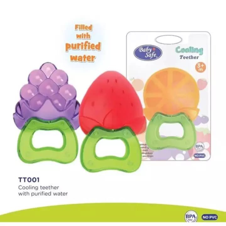 BABY SAFE Easy Grip Rubber Teether  TT001 / TT002 / TT003 / TT005 Gigitan Anak Bayi-1