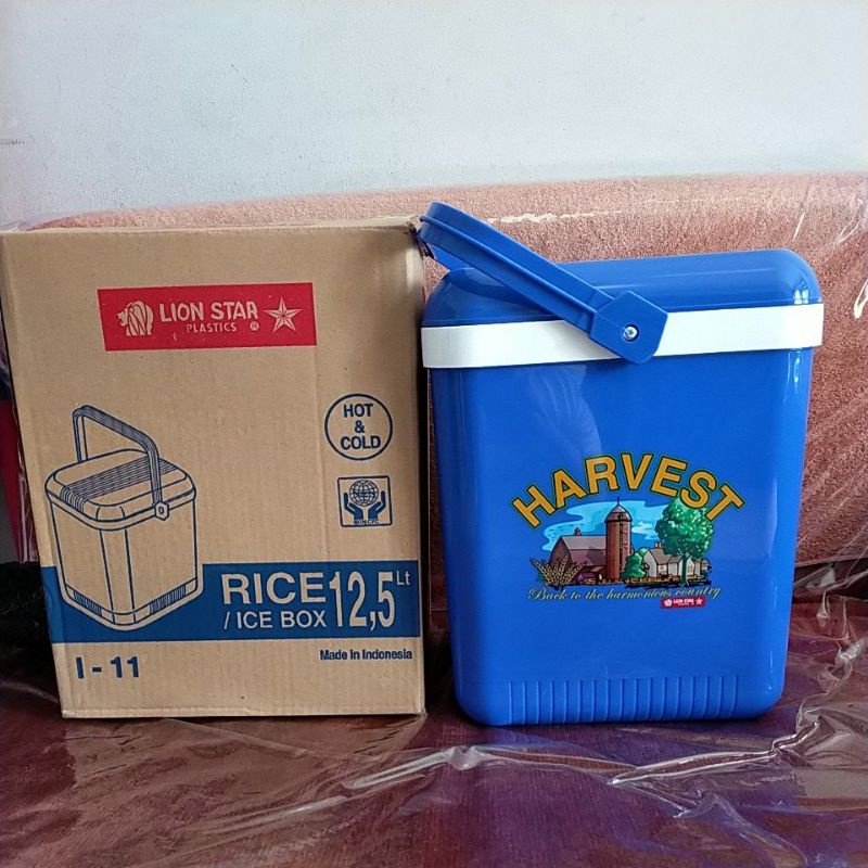 LION STAR 12,5 liter Square Ice Box Rice Bucket - Termos Es Nasi Kotak