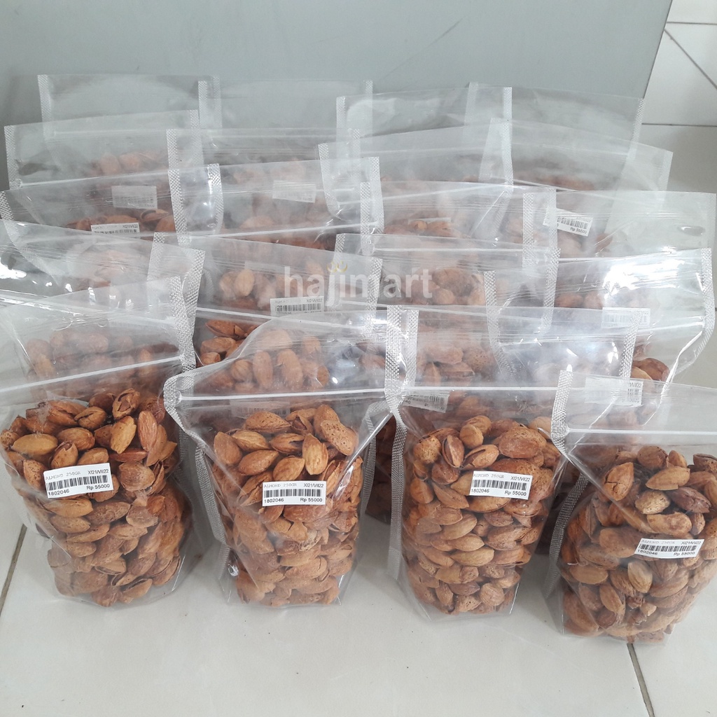 OLEH OLEH HAJI UMROH / Kacang Almond Panggang 250 Gram / Kacang Almond / Kacang