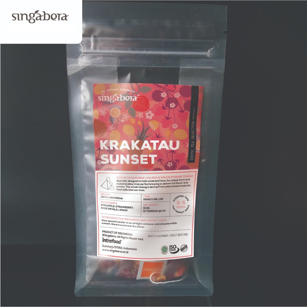 

Singabera Tea & Tisane Krakatau Sunset – Fruity blend – 12 teabag