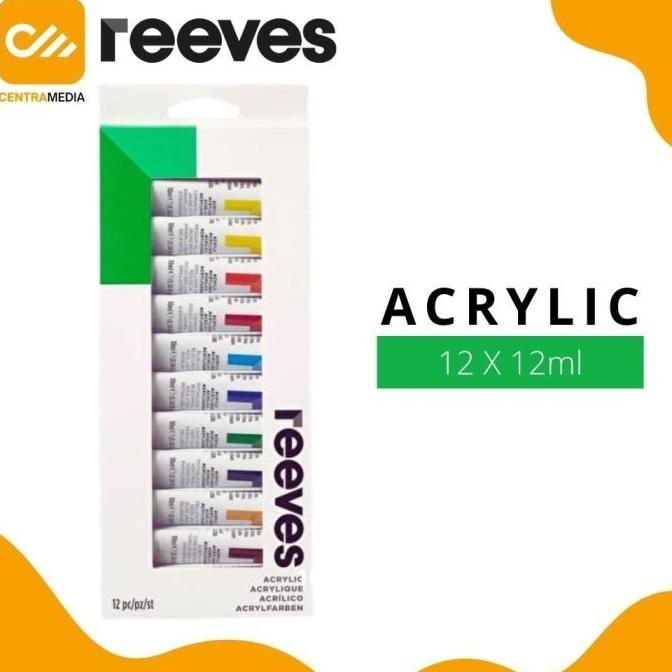 

Cat Akrilik Reeves Acrylic Tube 12X12Ml Acrylic Color Paint Set Terbaru