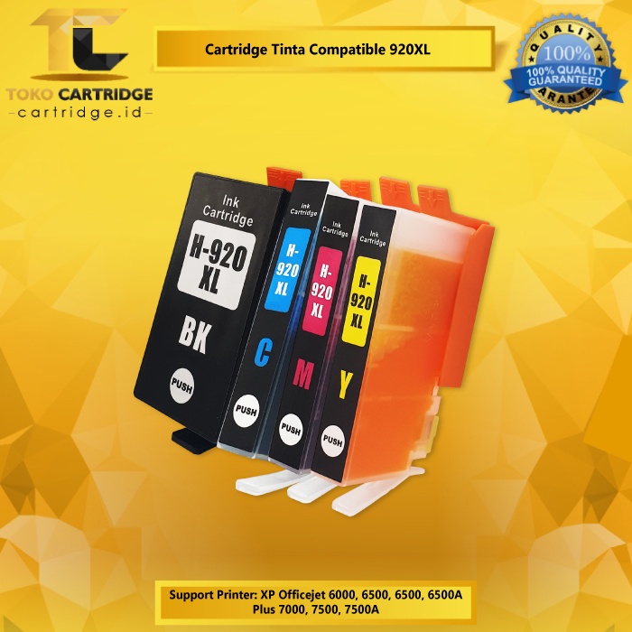 Cartridge Tinta Compatible 920 920XL 6000 6500A 7000 7500A With Chip