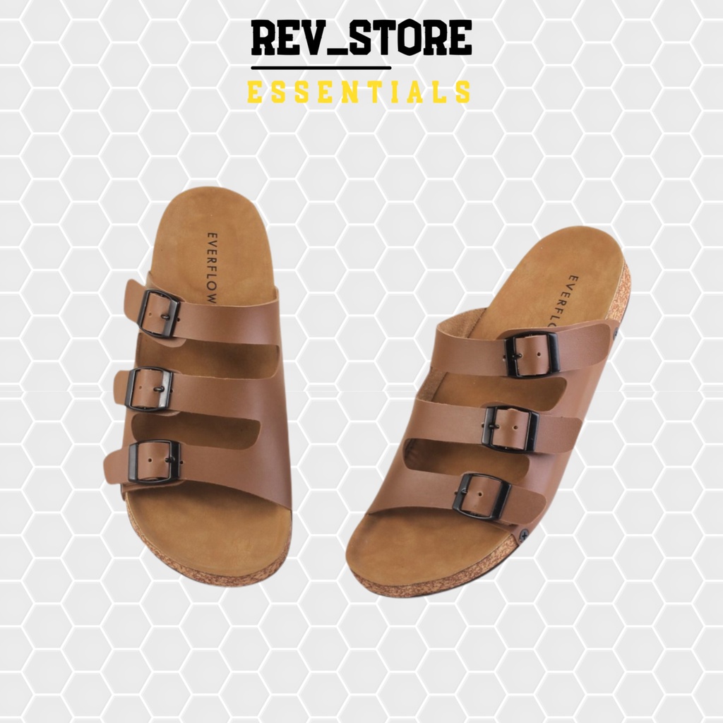 ☀ REV STORE ☀ Sandal Pria Ukuran Besar - Sendal Selop pria Big Size - Sandal Pria Kulit Sintetis