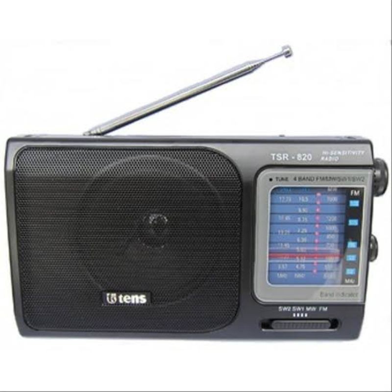 TENS 820 PORTABLE RADIO FM MW SW1 SW2 VINTAGE JADUL AC DC TEMBANG KENANGAN NOSTALGIA MURAH AWET