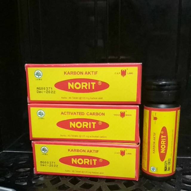 

Norit Cap Lang (Norit Aktif, nenyerap racun, kembung dan diare)