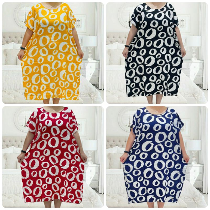 Daster jumbo size XXXXXL Dress jumbo Terusan jumbo daster/dress baju tidur jumbo berbahan rayon premium halus, adem dan lembut