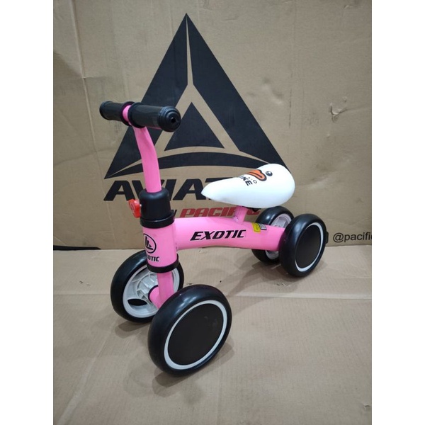 Mainan sepeda roda 4 anak balance bike Exotic ET-2008