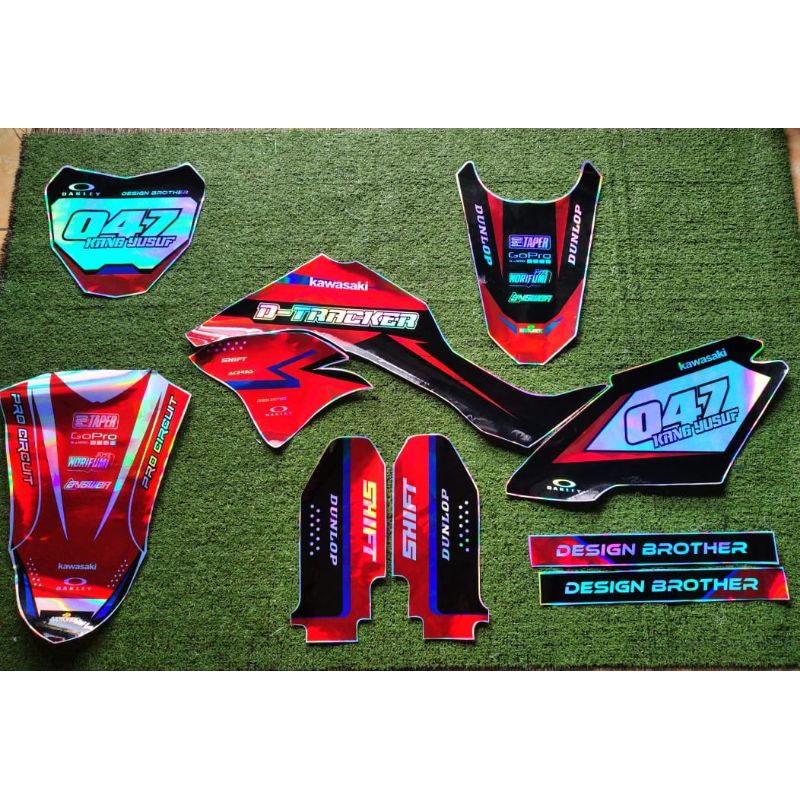 Decal sticker Kawasaki klx 150Se, BF, Gordon, Dtracker, Hologram Fullbody Desain bebas request