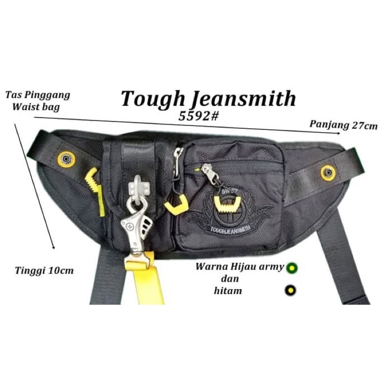 tas tough pinggang waistbag original tough army 5592 pria/wanita