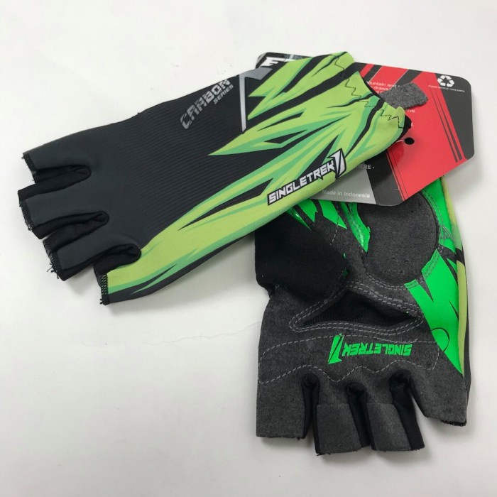 Sarung Tangan Sepeda Singletrek1 ErgoDynamic Gloves X9 GCS Gio Green