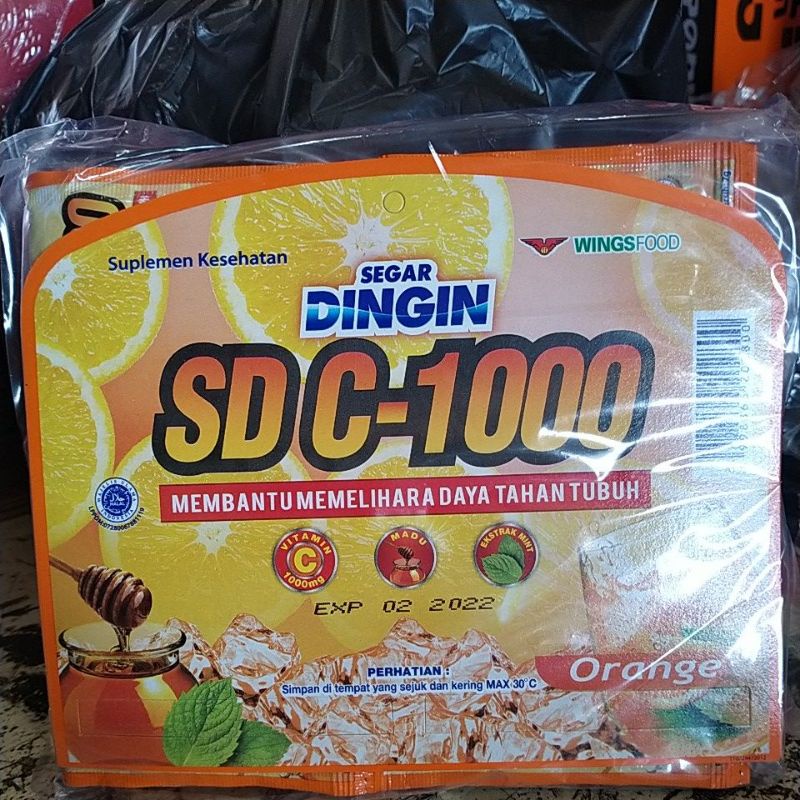 segar dingin c1000 sachet isi 24pcs.