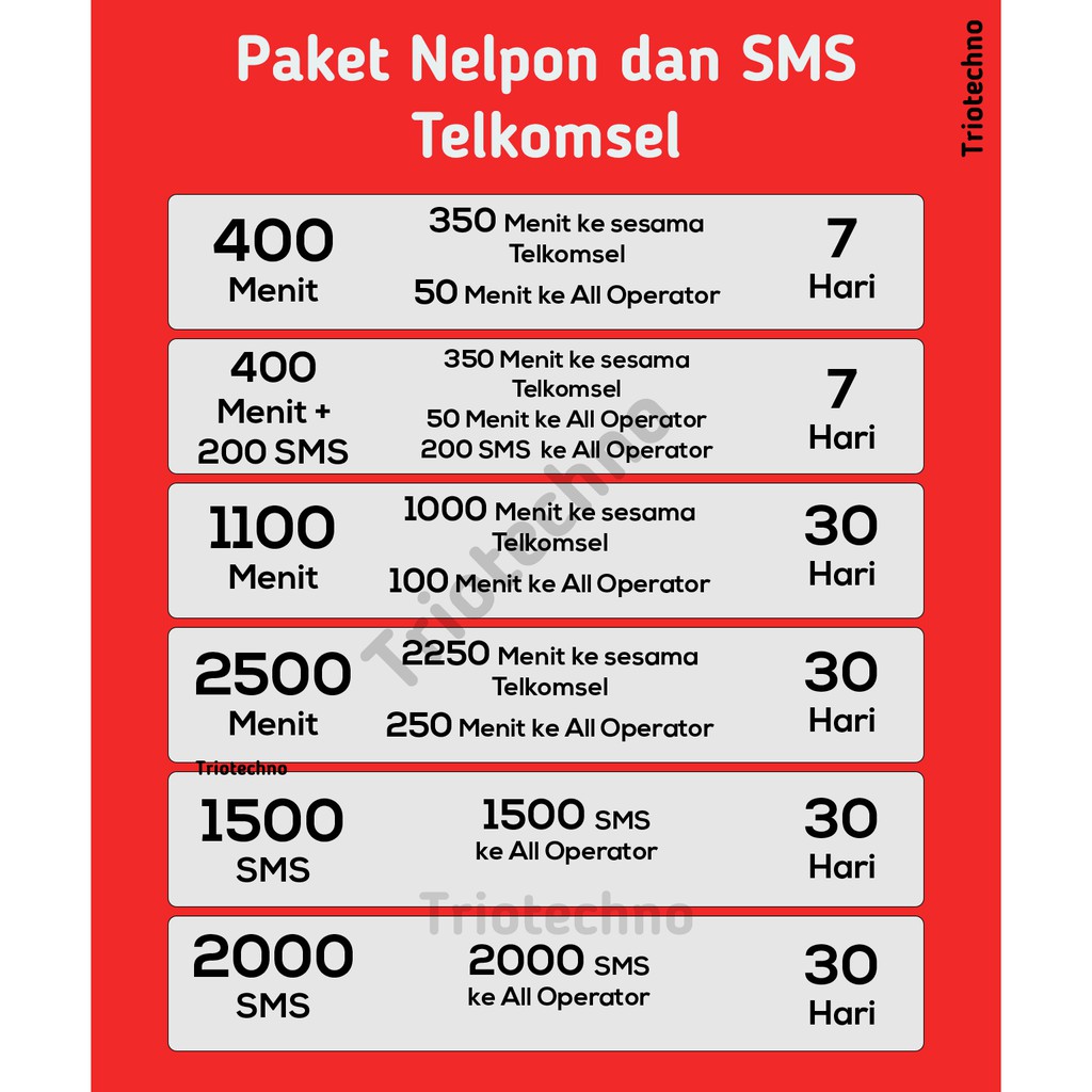 Paket Nelpon Telkomsel Semua Operator Telkomsel Informa