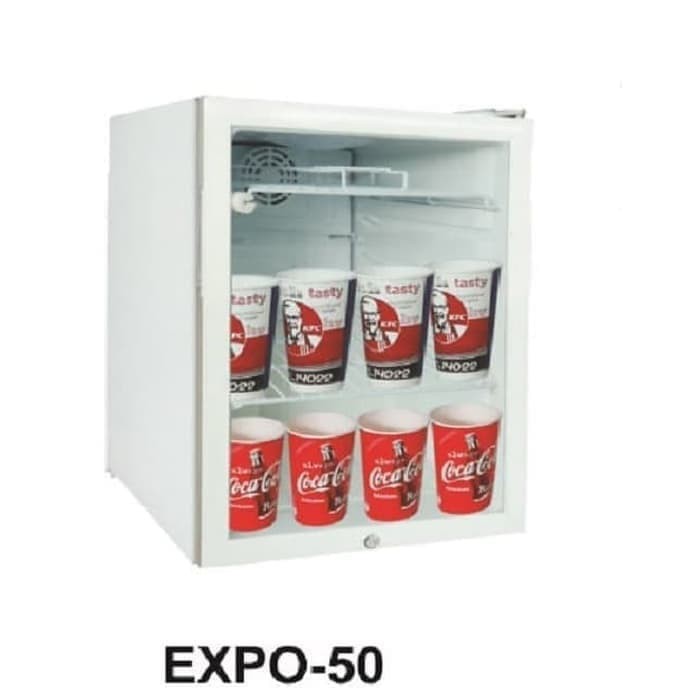 GEA SHOWCASE MINI PORTABLE KULKAS MINUMAN DISPLAY COOLER GEA EXPO 50