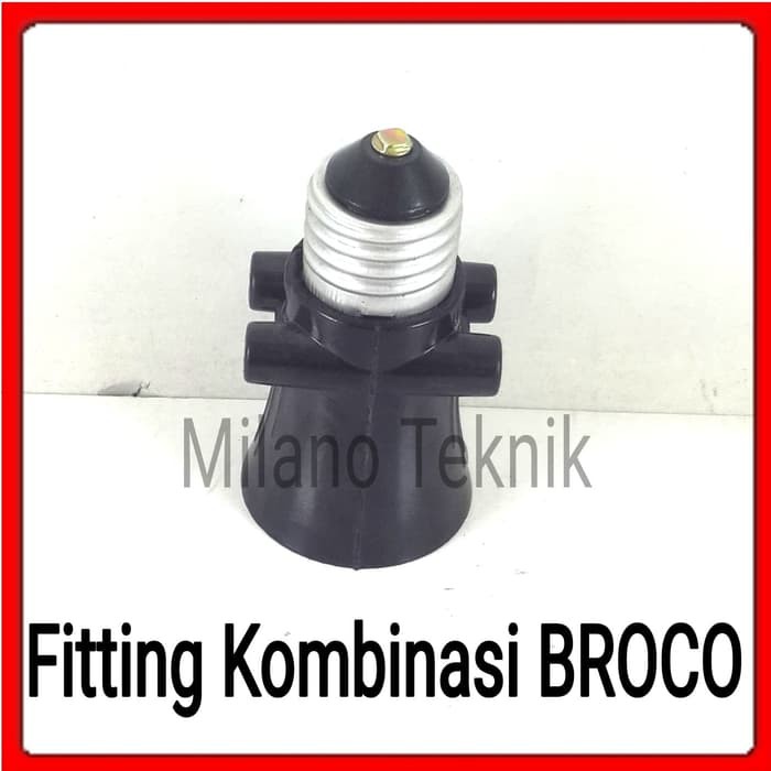 BROCO 226 STD Lamp Holder Black Fiting kombinasi Socket