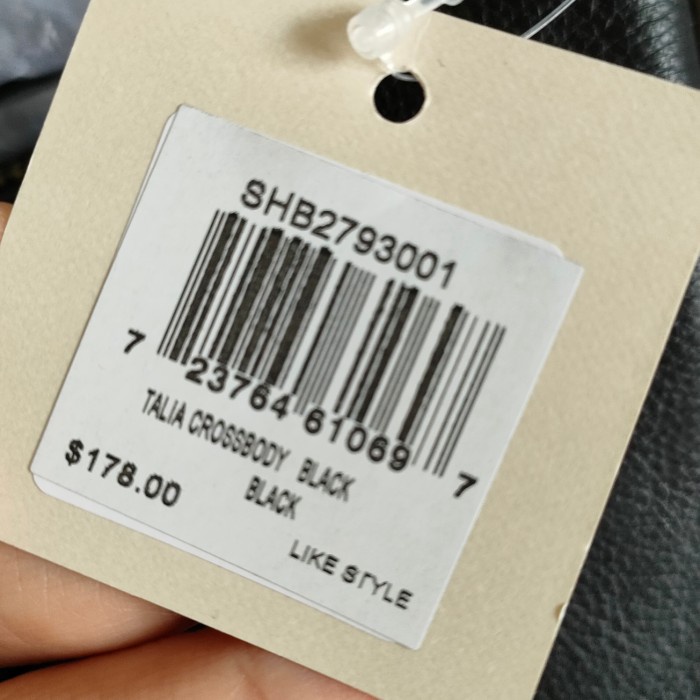 Tas Fossil Talia Crossbody Black Stok Terbatas