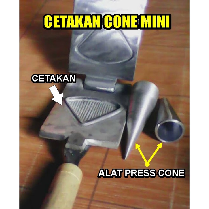 Cetakan Cone Waffle Mini Diameter Cone 3 cm Cetakan Cone Es Krim