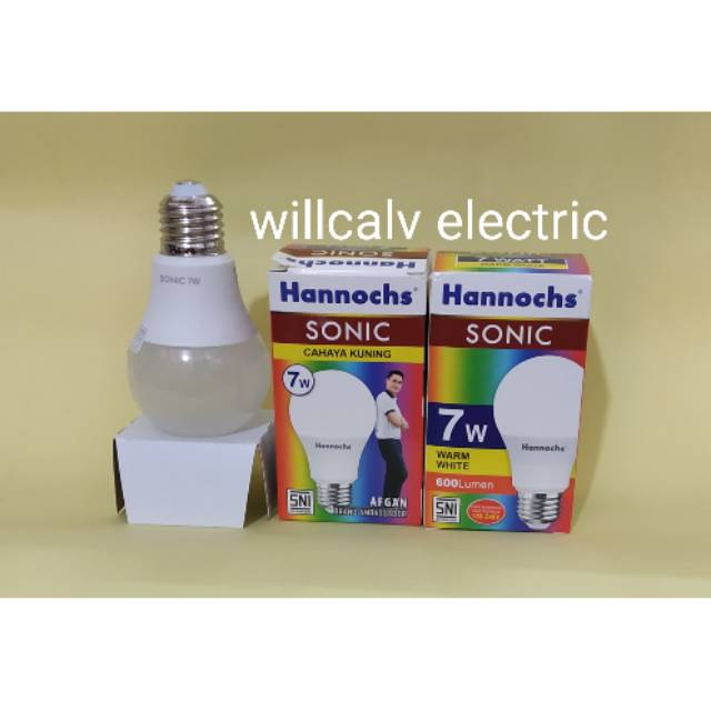 LAMPU LED HANNOCHS SONIC 7W 7WATT 7 W 7 WATT - LAMPU LED HANNOCH SONIC 7W 7WATT 7 W  CAHAYA KUNING