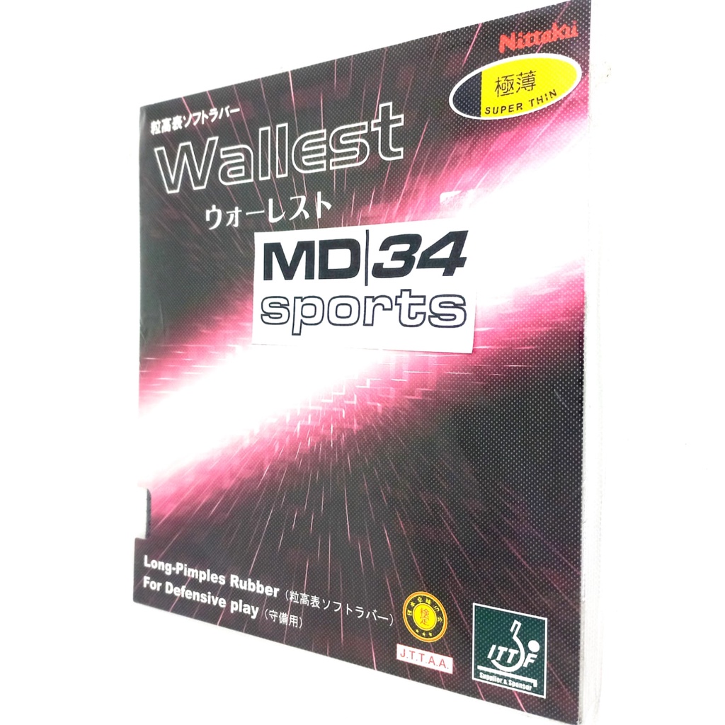 KARET NITTAKU WALLEST - Karet bintik panjang / Karet / Rubber / Bet pingpong murah