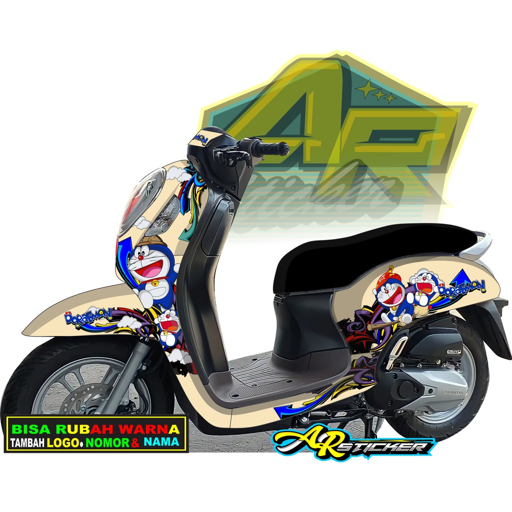 Decal scoopy 2021 / STIKER SCOOPY 2021 / Decal Scoopy full body Full Blok Decal Scopy Dekal New Fi 2